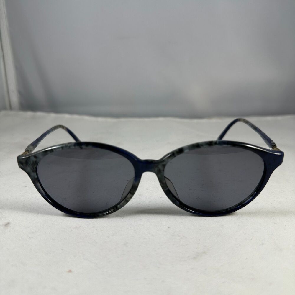 Lolita Lempicka Paris LL3754 Oval Sunglasses Tortoiseshell Blue Frame Dark Lense